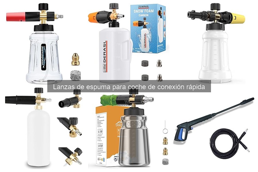 Problemas comunes al usar lanzas de espuma de conexión rápida