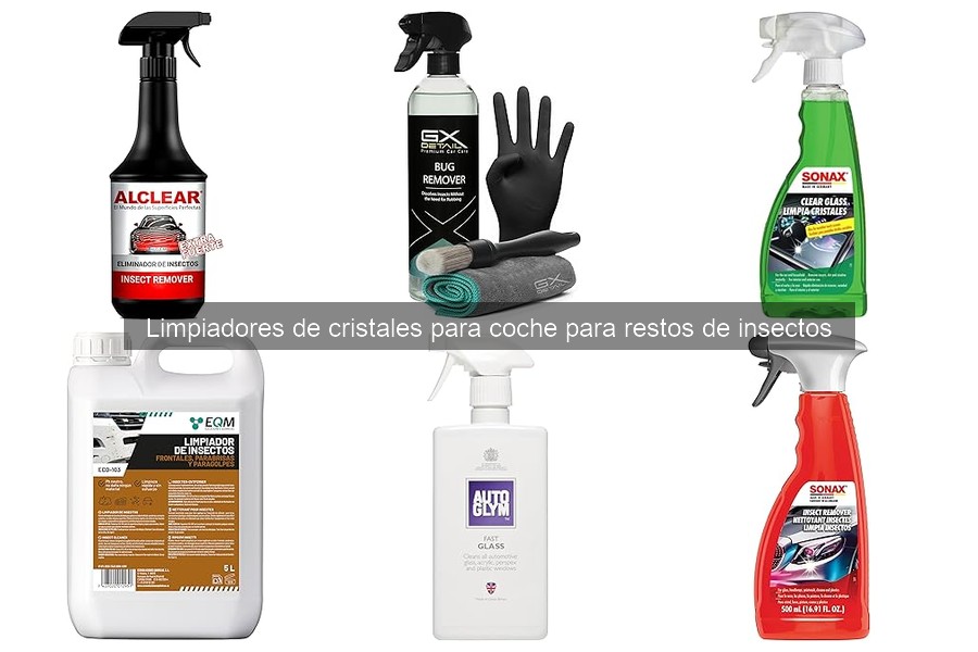 Problemas comunes al usar limpiadores de cristales para insectos