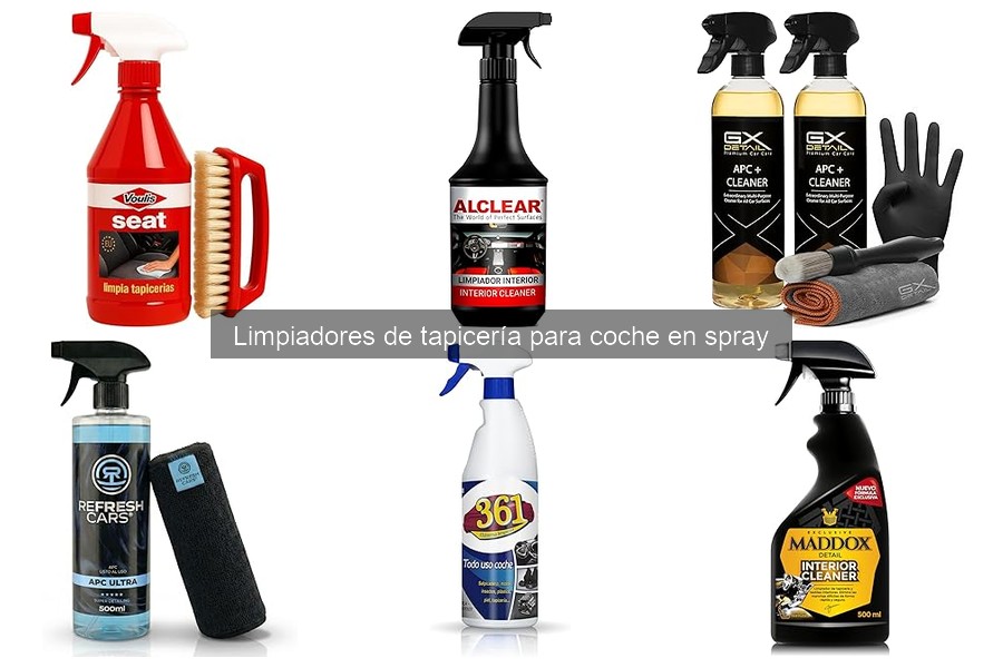 Problemas comunes al usar limpiadores de tapicería en spray