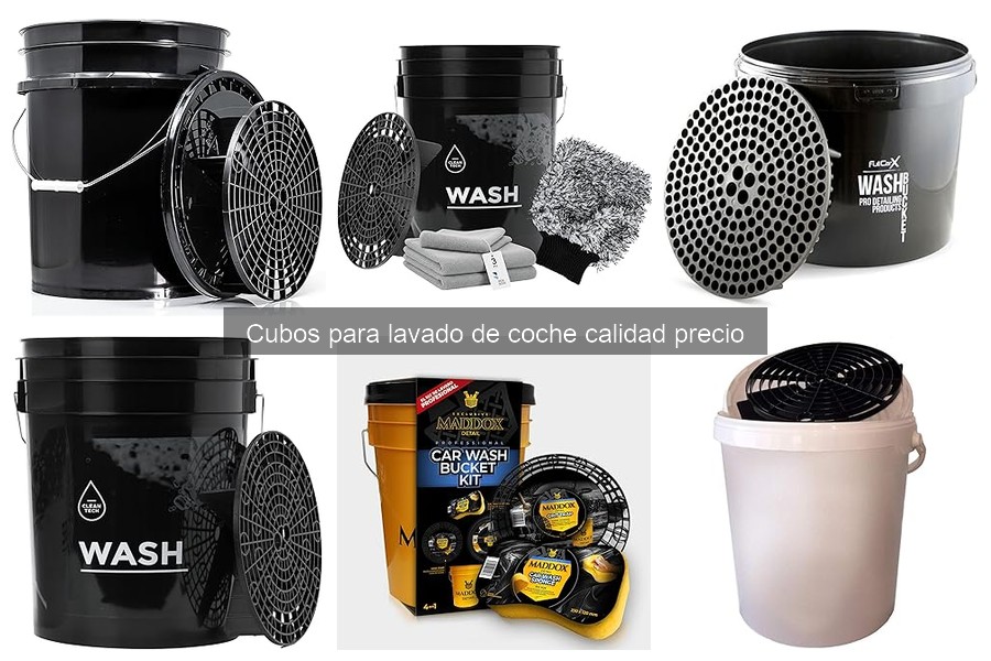 Problemas comunes al usar un cubo para lavado de coche