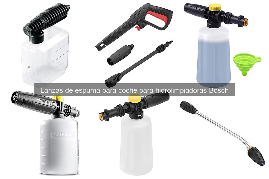 Problemas comunes con lanzas de espuma Bosch: soluciones