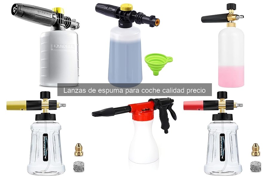 Problemas comunes con lanzas de espuma para coche y soluciones