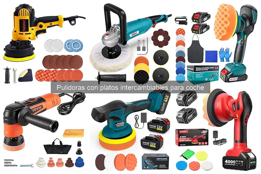 Pulidoras con Platos Intercambiables para Coche: ¿Qué Son?