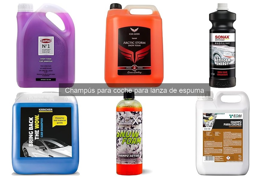 ¿Qué es un champú para coche para lanza de espuma?
