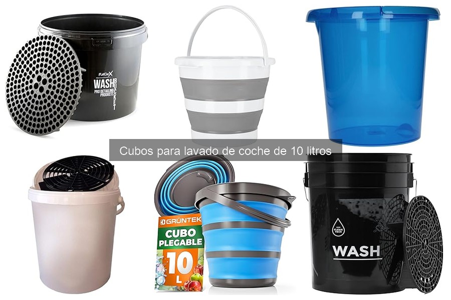 ¿Qué es un cubo para lavado de coche de 10 litros?