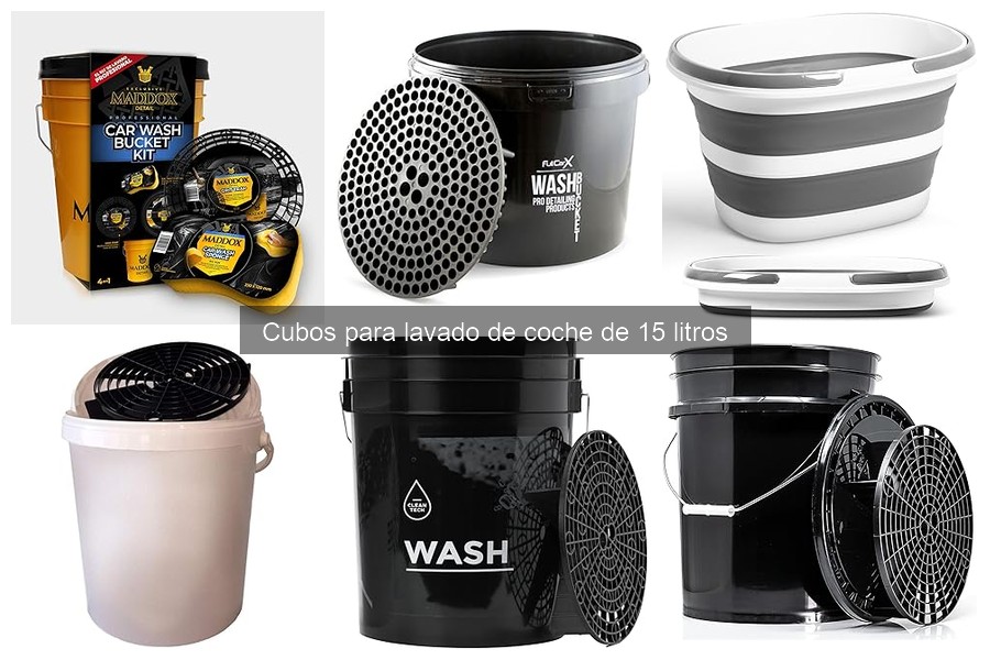 ¿Qué es un cubo para lavado de coche de 15 litros?