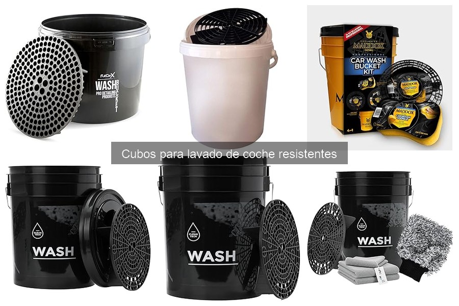 ¿Qué es un cubo resistente para lavado de coche?