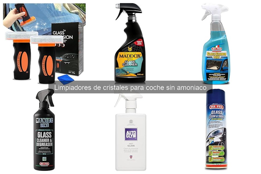 ¿Qué es un limpiador de cristales para coche sin amoniaco?