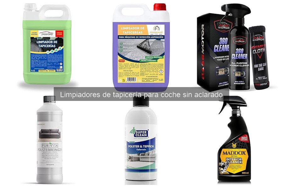 ¿Qué es un limpiador de tapicería para coche sin aclarado?