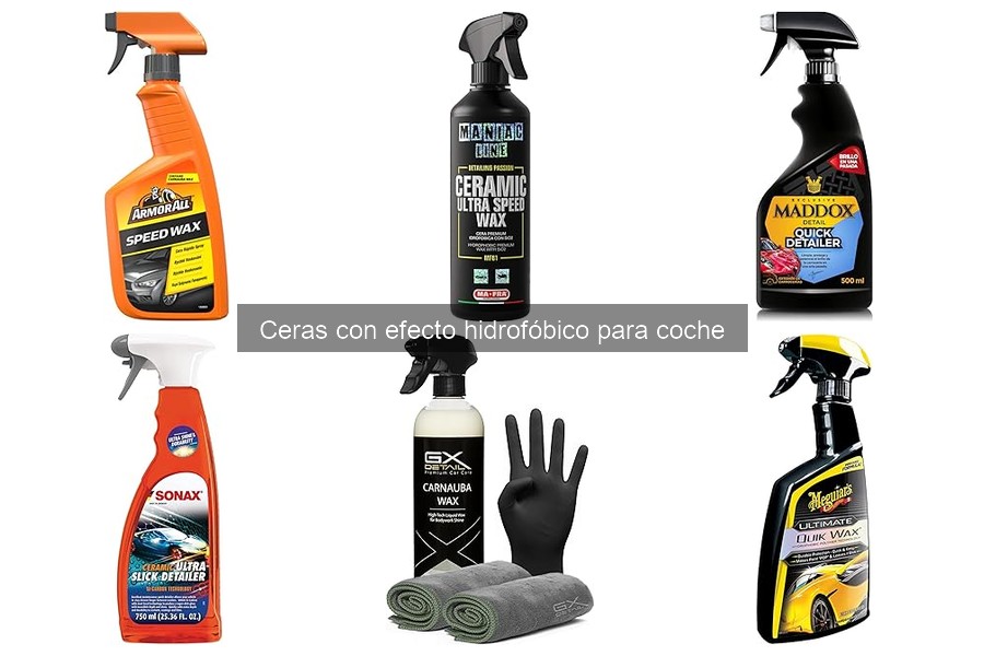 ¿Qué es una cera con efecto hidrofóbico para coche?