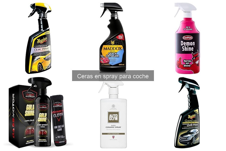 ¿Qué es una cera en spray para coche? Función y Beneficios