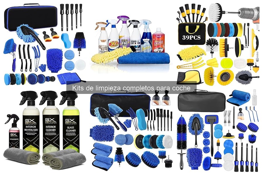 ¿Qué incluye un kit de limpieza completo para coche?