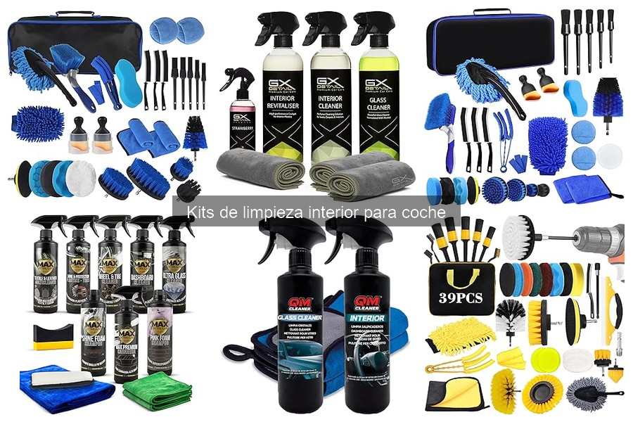 ¿Qué incluye un kit de limpieza interior para coche?