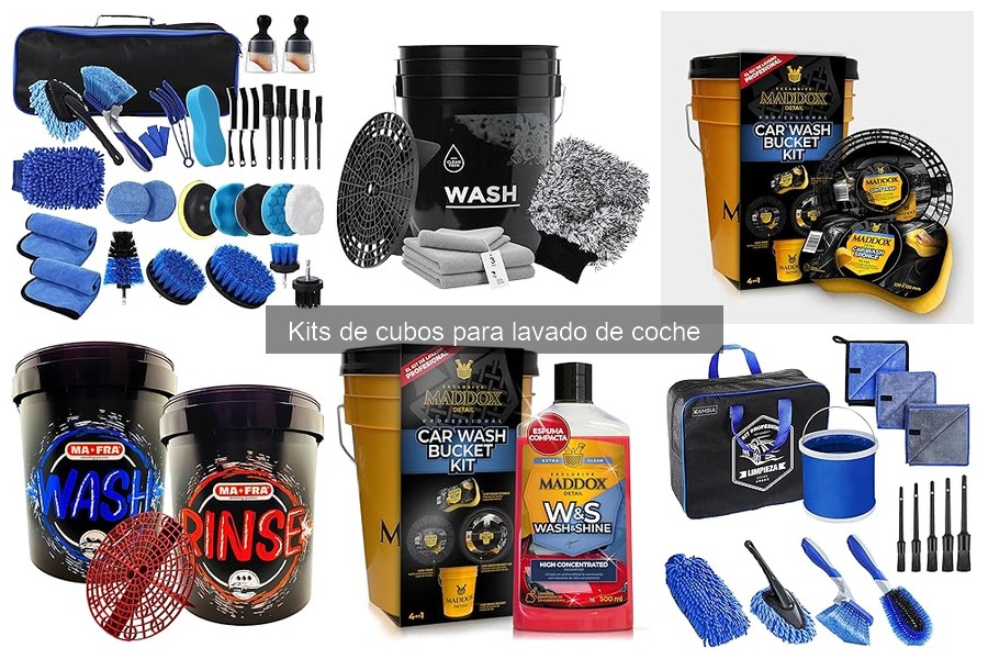 ¿Qué Incluye un Kit Típico de Cubos para Lavado de Coche?