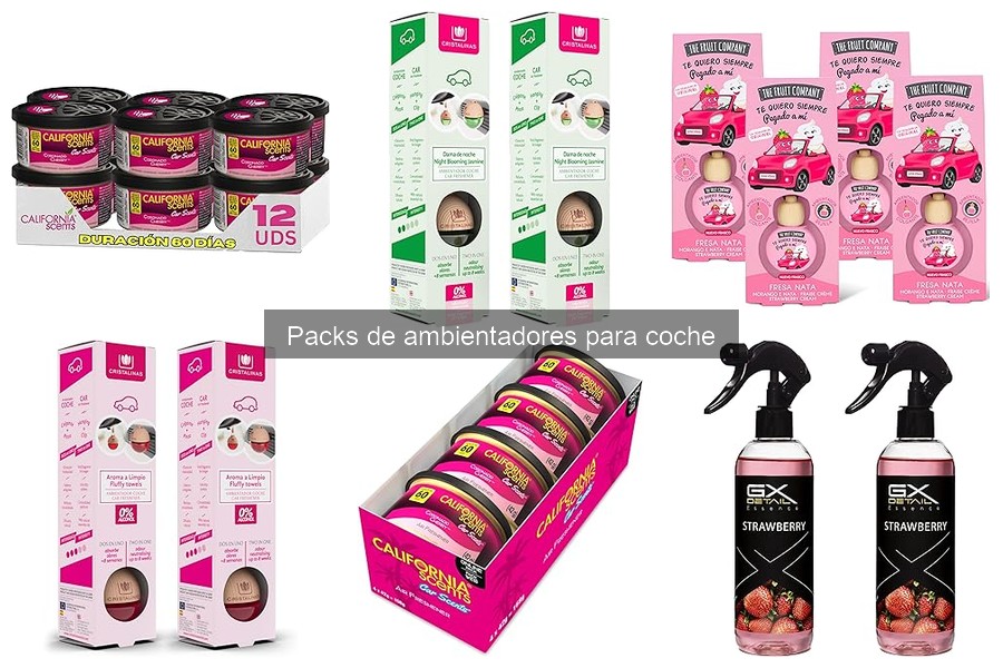 ¿Qué incluye un pack de ambientadores para coche?
