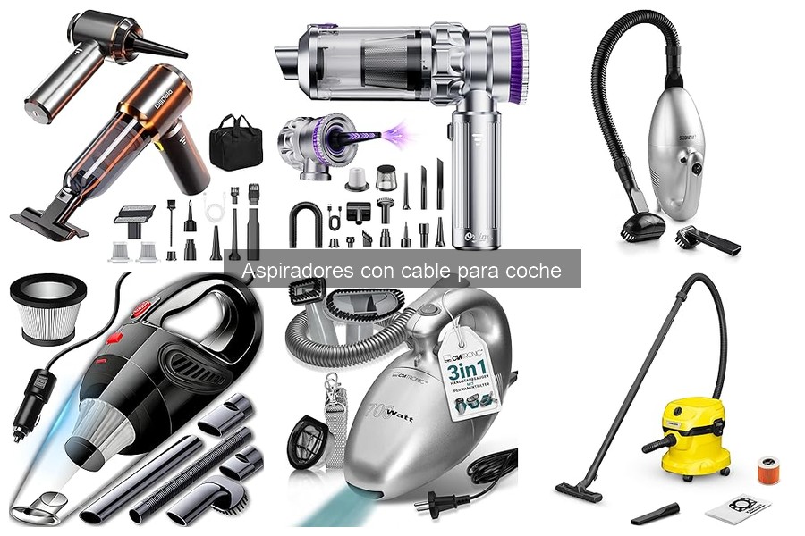 ¿Qué potencia debe tener un aspirador con cable para coche?