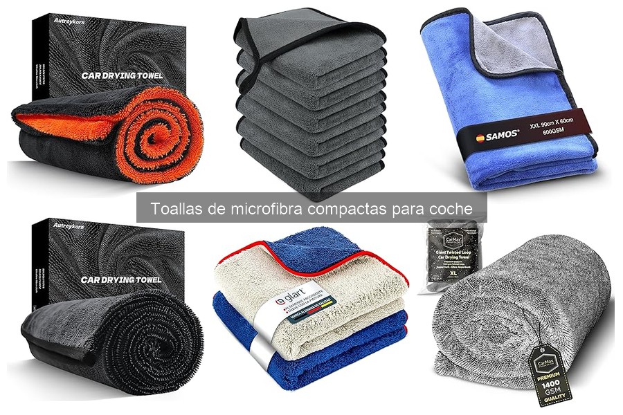 ¿Qué son las toallas de microfibra compactas para coche?