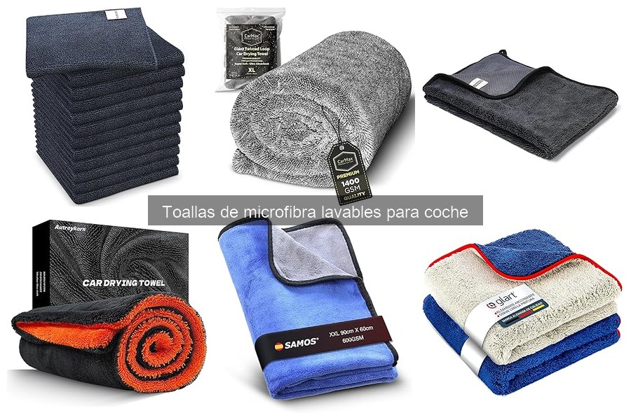 ¿Qué son las toallas de microfibra lavables para coche?