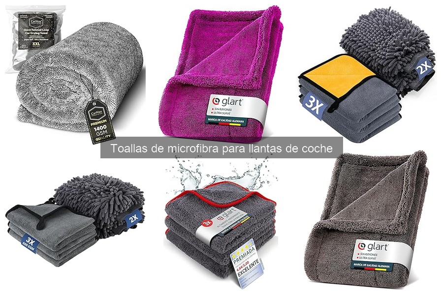 ¿Qué son las toallas de microfibra para llantas de coche?