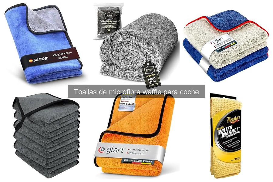 ¿Qué son las toallas de microfibra waffle para coche?