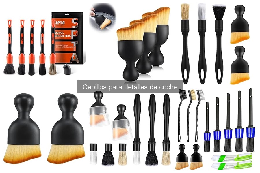 ¿Qué son los cepillos para detalles de coche y sus usos?