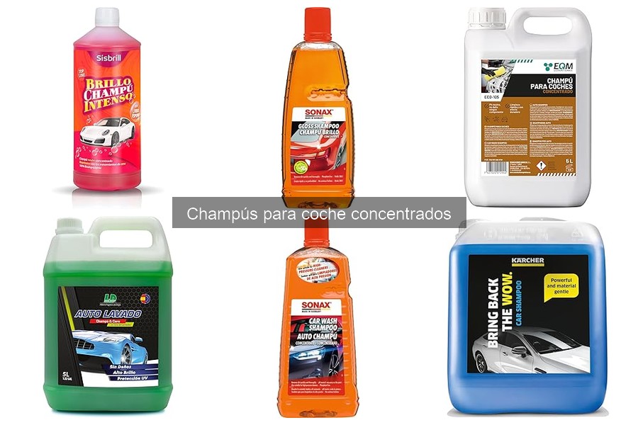 ¿Qué son los champús para coche concentrados? Descúbrelos