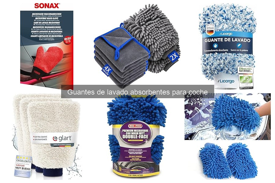 ¿Qué son los guantes de lavado absorbentes para coche?