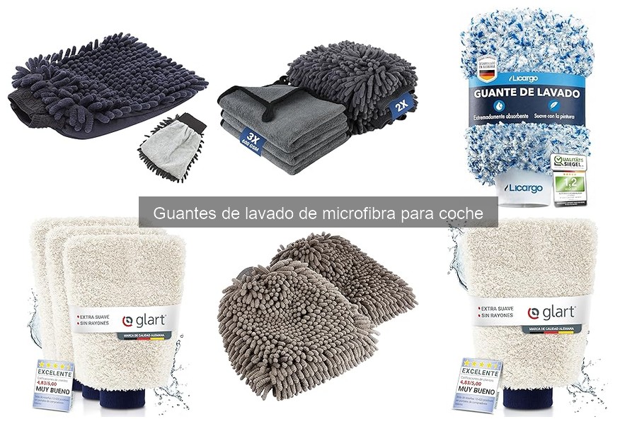 ¿Qué son los guantes de lavado de microfibra para coche?
