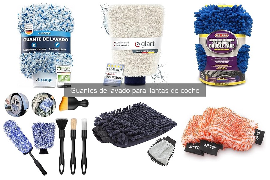 ¿Qué son los guantes de lavado para llantas de coche?