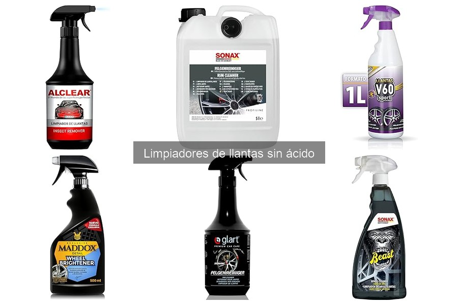 ¿Qué son los limpiadores de llantas sin ácido? Características