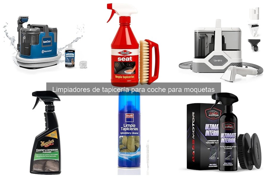 ¿Qué son los limpiadores de tapicería para coche?