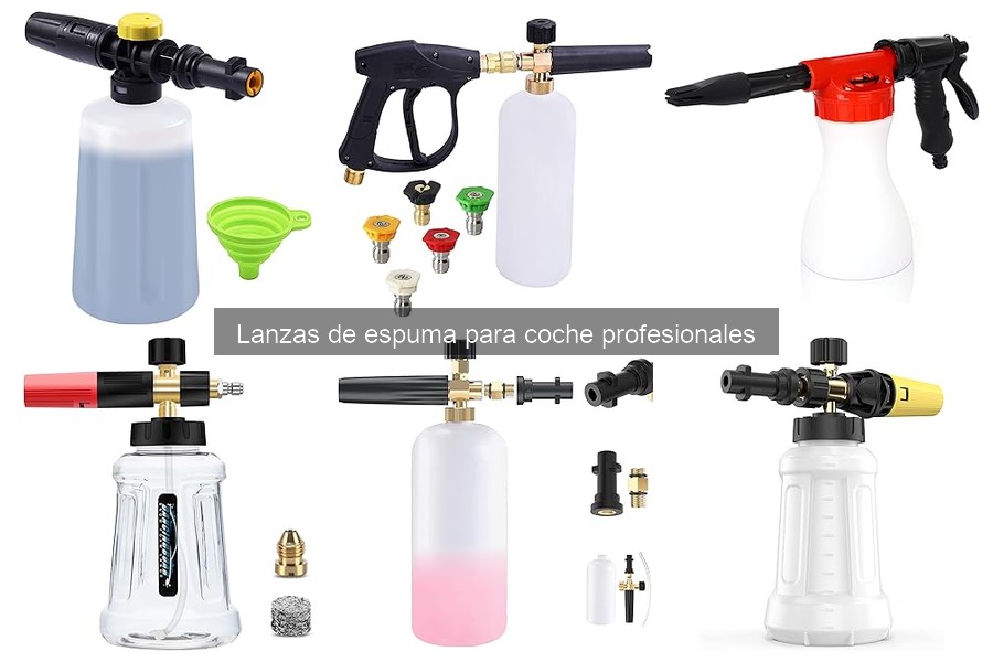 Soluciones para obstrucciones en lanzas de espuma de coche