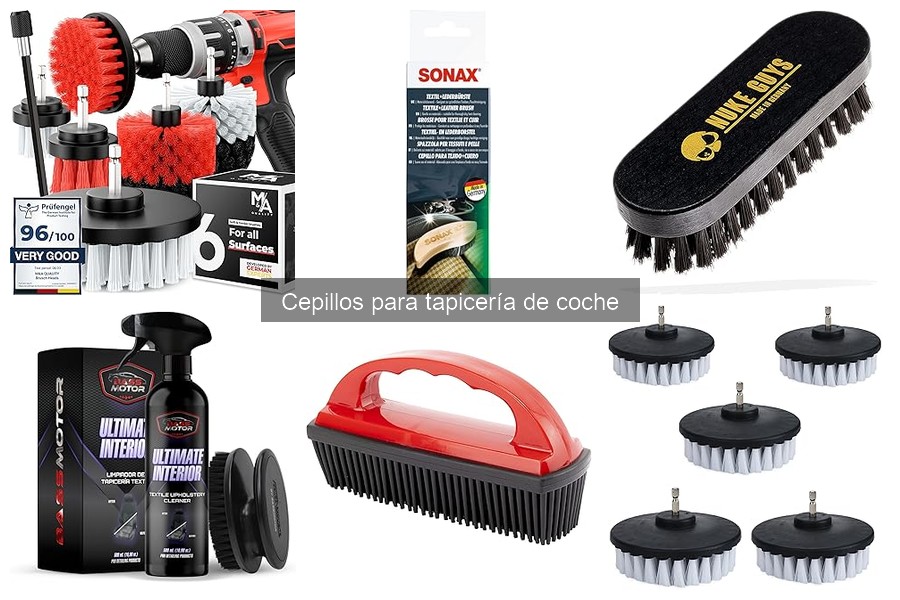 ¿Son seguros los cepillos para tapicería de coche en todas las telas?