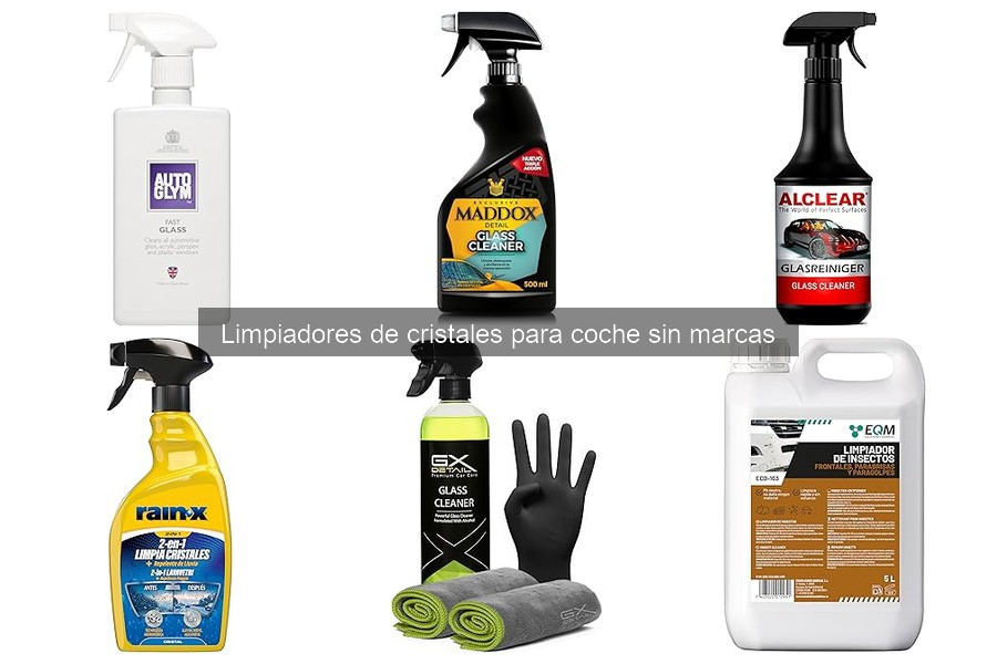 ¿Son seguros los limpiadores de cristales sin marcas?