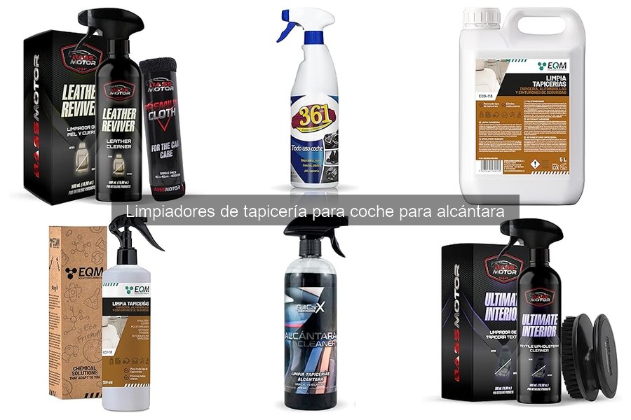 ¿Son seguros los limpiadores químicos para alcántara?