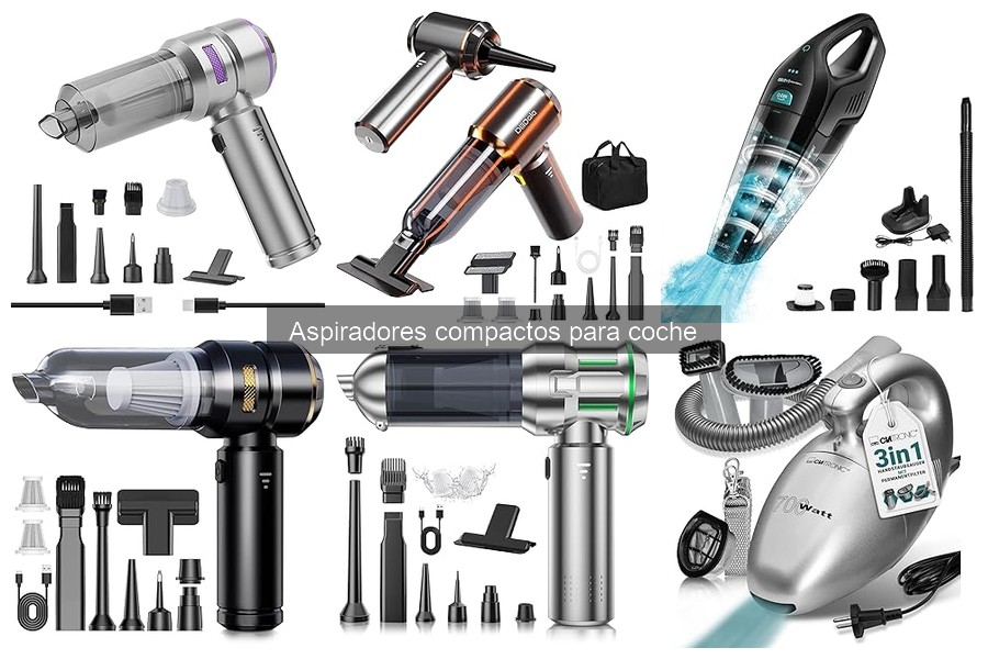 Tipos de aspiradores compactos para coche: guía completa