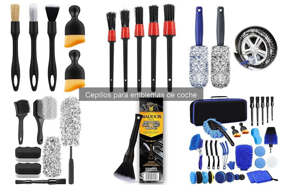 Tipos de cepillos para emblemas de coche: guía completa