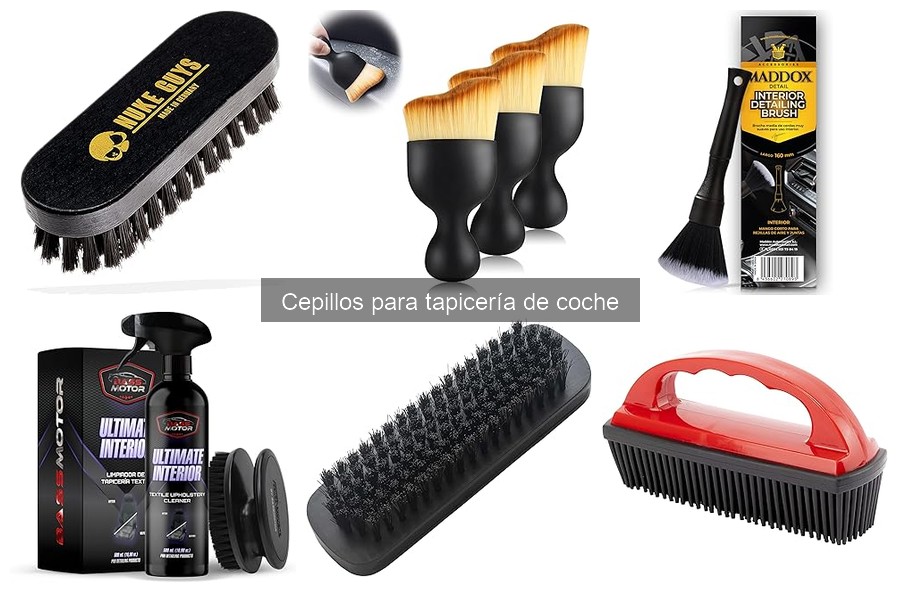 Tipos de cepillos para tapicería de coche y sus usos