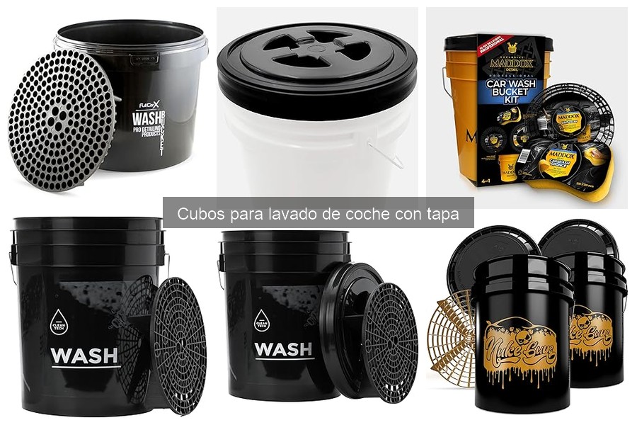 Tipos de cubos para lavado de coche con tapa: Guía completa