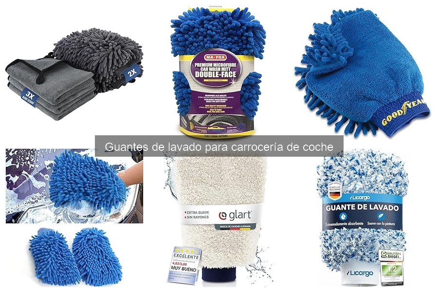 Tipos de guantes de lavado para coche: selección y recomendaciones