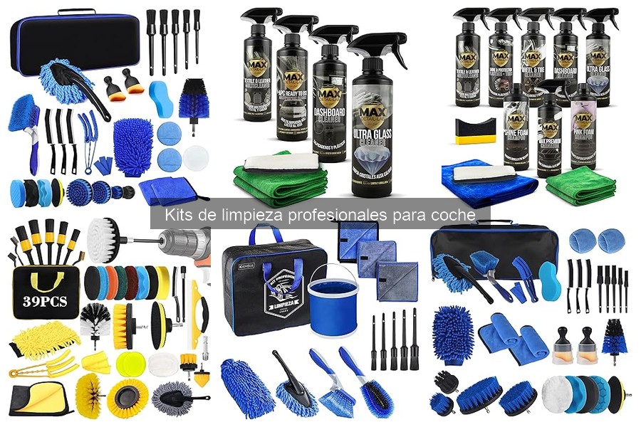 Tipos de kits de limpieza profesional para coche