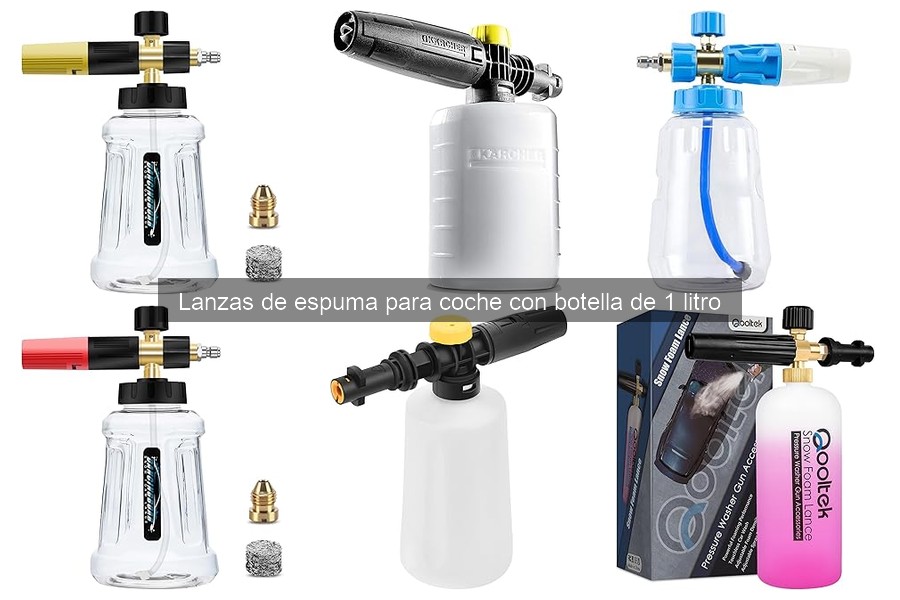 Tipos de lanzas de espuma para coche: comparación y características