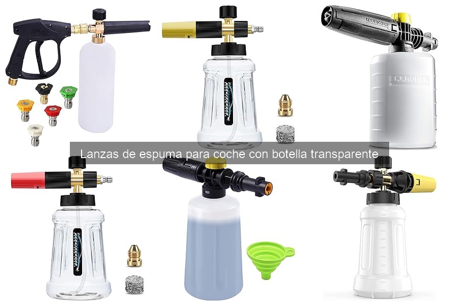 Tipos de lanzas de espuma para coche: guía completa