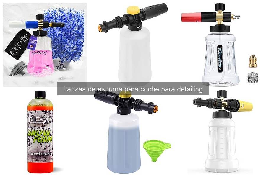 Tipos de lanzas de espuma para coche: guía de características
