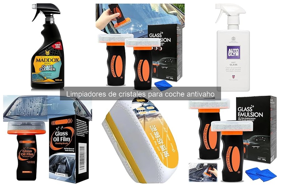 Tipos de limpiadores de cristales antivaho para coche