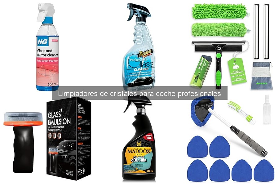 Tipos de limpiadores de cristales para coche profesionales