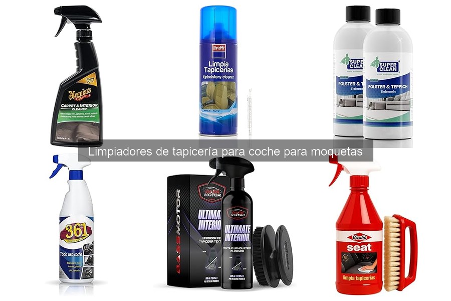 Tipos de limpiadores de tapicería para coche: características y usos