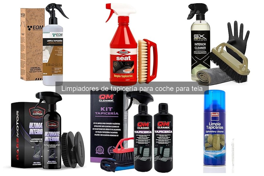 Tipos de limpiadores de tapicería para coche: espuma, líquido y spray