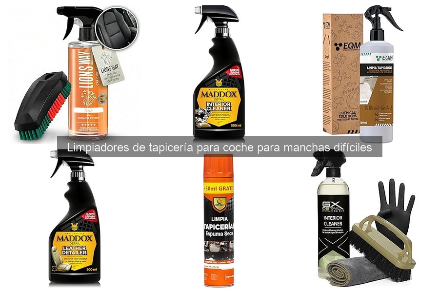 Tipos de limpiadores de tapicería para coches: guía completa