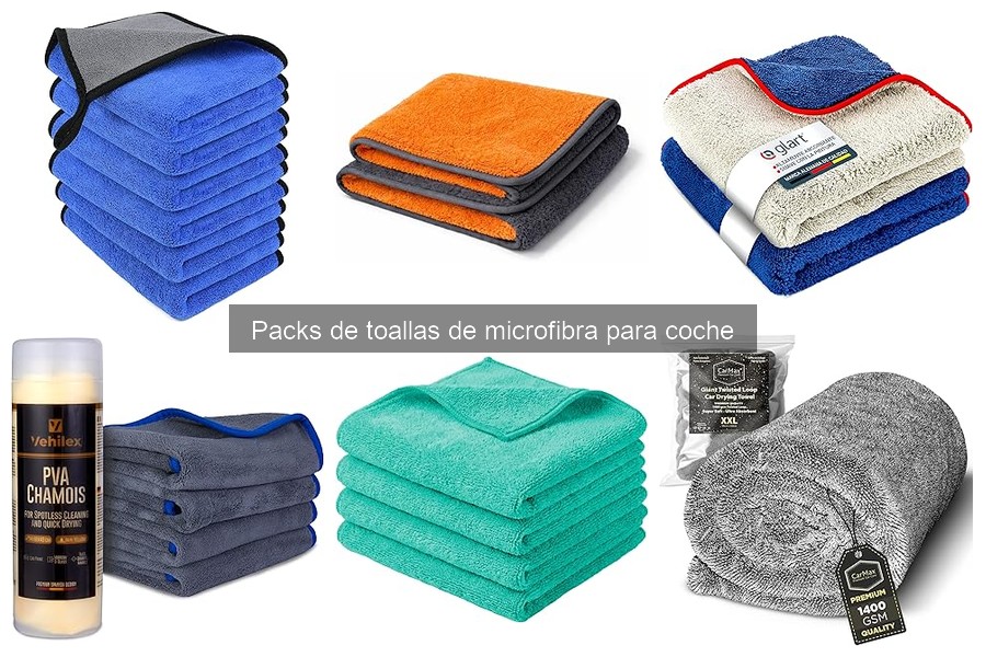 Tipos de Packs de Toallas de Microfibra para Coche